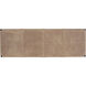 Elon Suede Light Tan Leather Bench